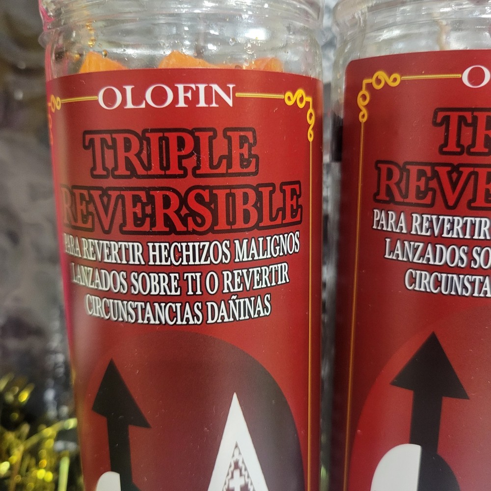 Triple Reversible Candle 2 pk Fixed And Prepared With Prayer