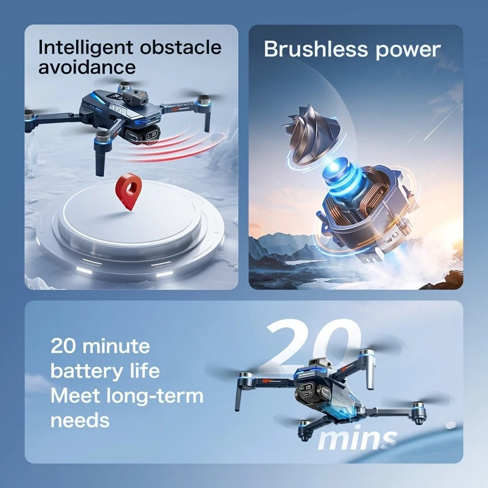5G Professional 8K HD Dual Camera Drone With FPV WIFI Obstacle Avoidance