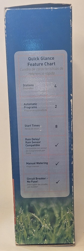 Orbit Easy Dial 4-Station Indoor Sprinkler Timer Controller 57874 New Open Box