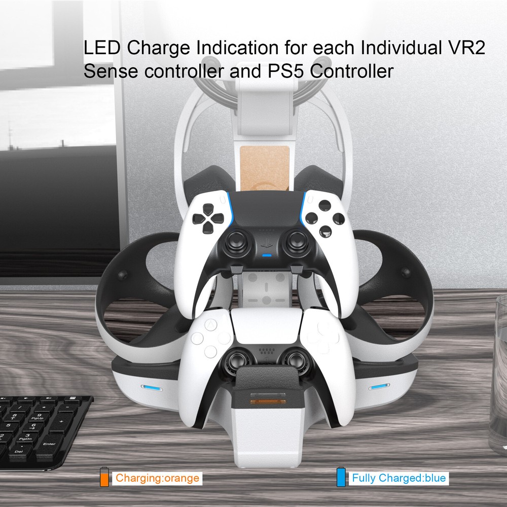 For Playstation 5 PS VR2 / PS5 Stand Controller Charging Station Console Support