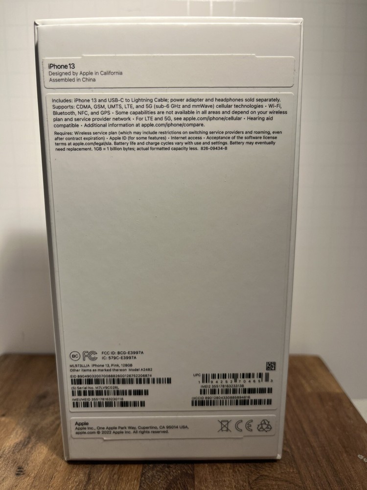 iPhone 7 Plus Rose Gold BOX Only *READ DESCRIPTION **