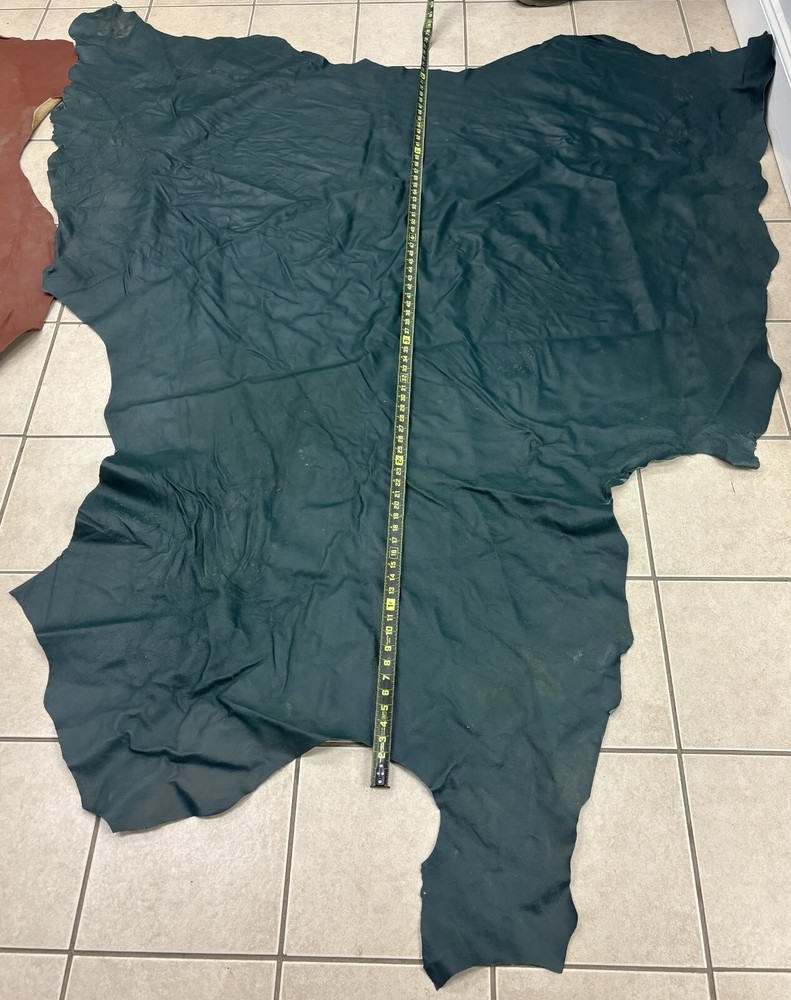 leather full hide red green brown