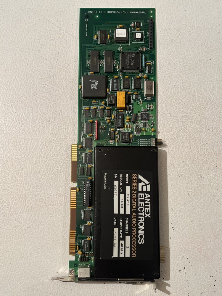 ANTEX ELECTRONICS SERIES 2 DIGITAL AUDIO PROCESSOR SX-23e 2-CHANNELS 16-BIT ISA
