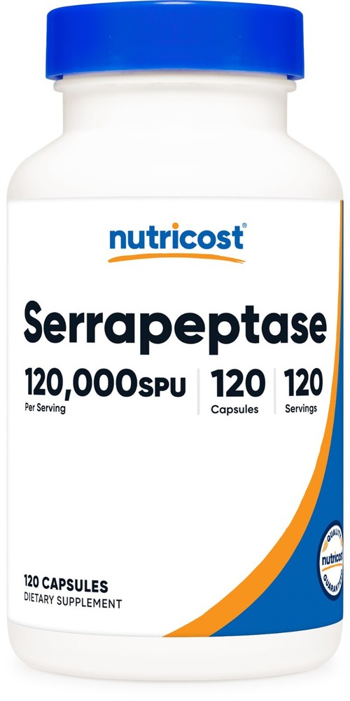 Nutricost Serrapeptase 120,000 SPU, 120 Capsules