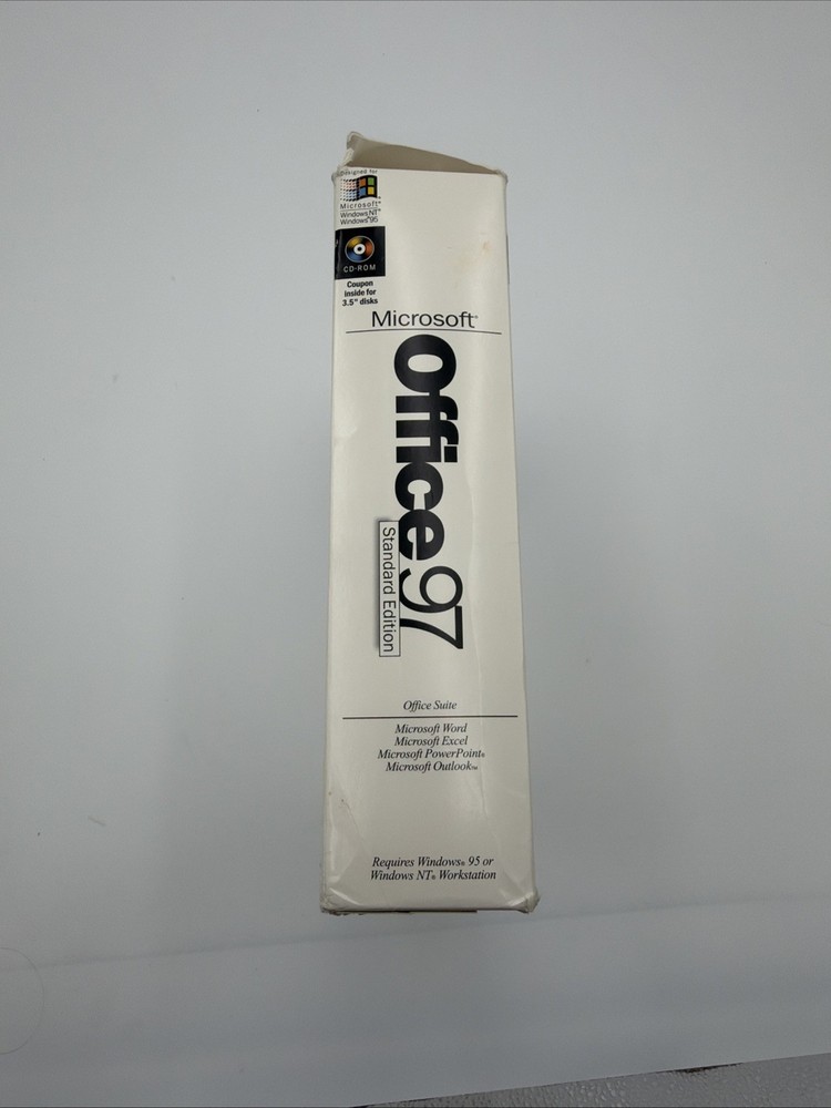 Microsoft Office 97 Standard Edition Complete Big Box CD-ROM Windows 95 NT