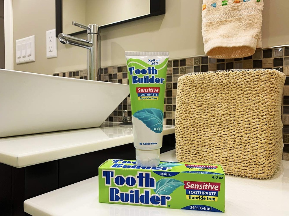 Squigle Tooth Builder SLS Free Toothpaste Stops Tooth Sensitivity Prevents