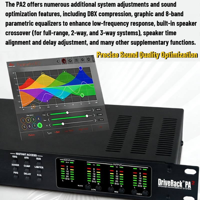 PA2 Audio Processor Speaker 2 Input 6 Output Management System Loudspeaker