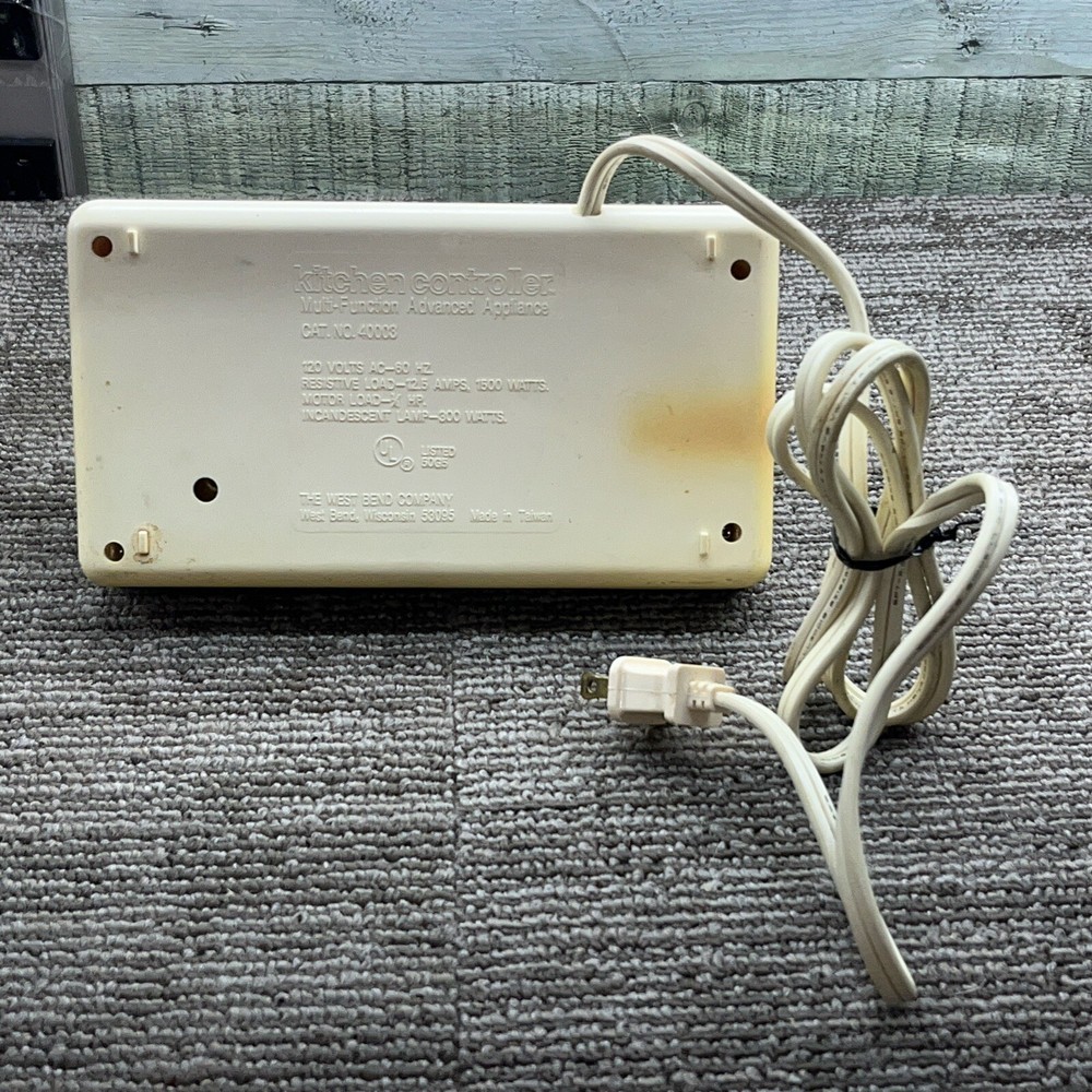 Vintage West Bend Kitchen Controller Mult-function Advanced Appliance 20198
