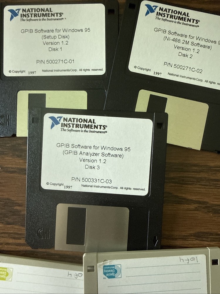 NATIONAL INSTRUMENTS AT-GPIB CONTROLLER CARD With Manuals N Software Box