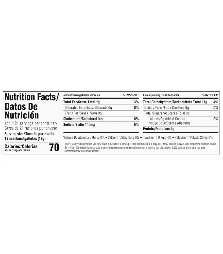 Premium Original Mini Saltine Crackers 6 - 11 oz Boxes