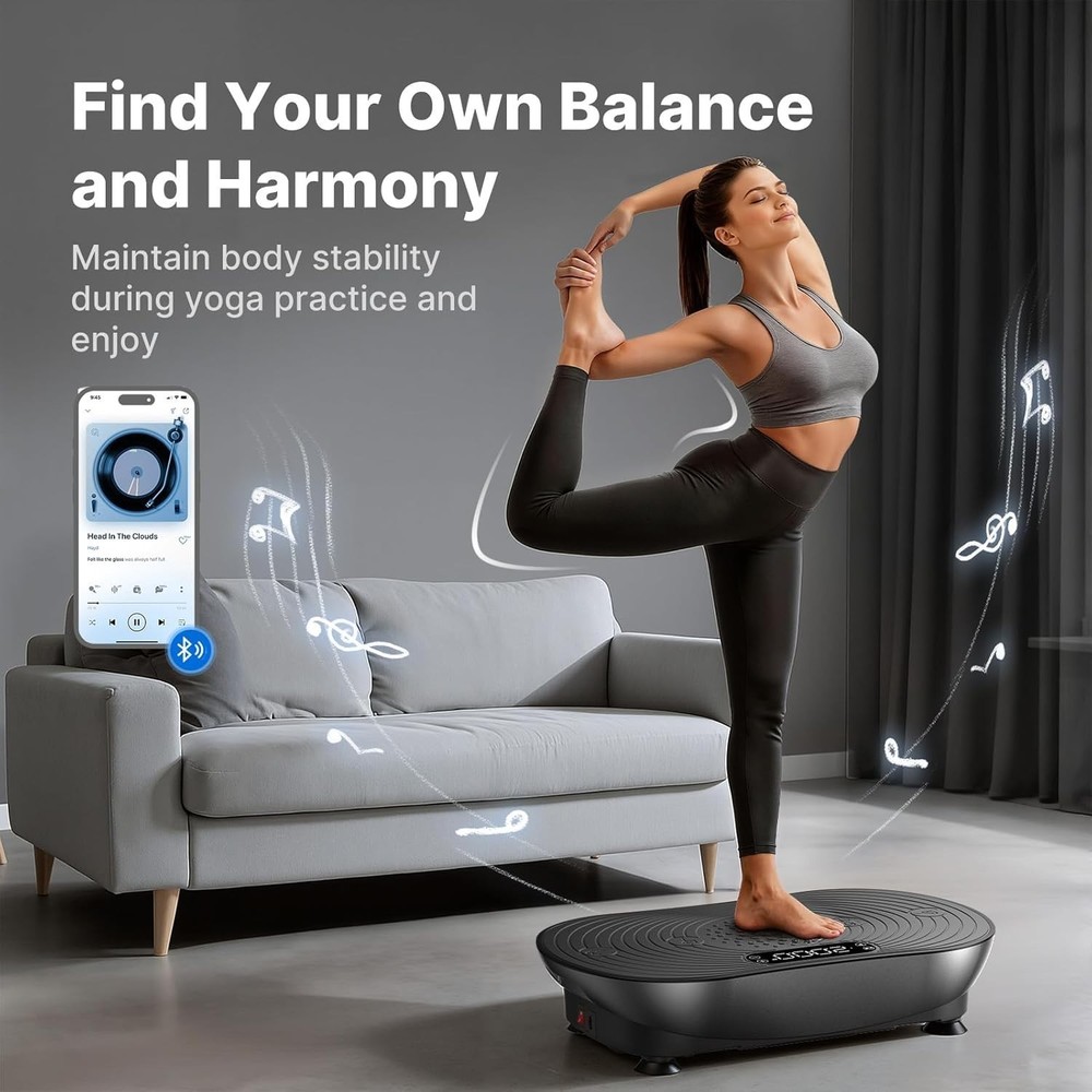 Vibration Plate Exercise Machine Vibrating Platform Lymphatic Drainage Exercise