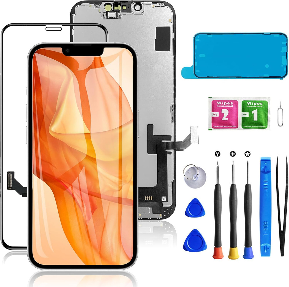 For Iphone 14 Screen Replacement 6.1 Inch, 3D Touch LCD Screen Digitizer Front D