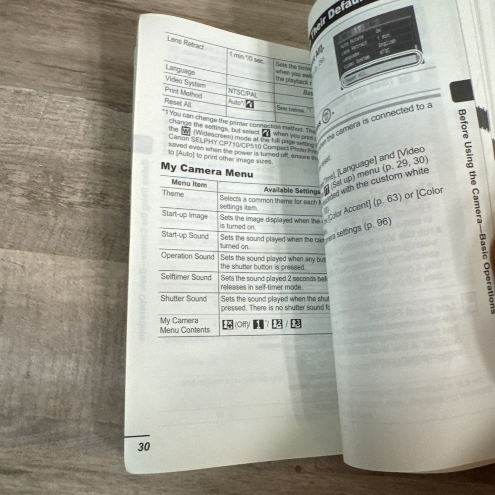 Canon Powershot SD700 IS Basic User Guide/ Advanced User Guide 2006 Vintage