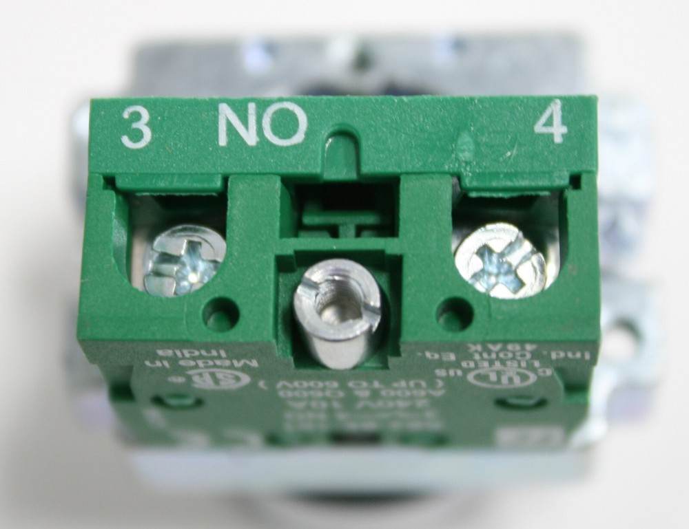 RB2-BD7 22.5mm 3 Pos Spring Return Left to Centre Selector Switch C/W 2NO BE101
