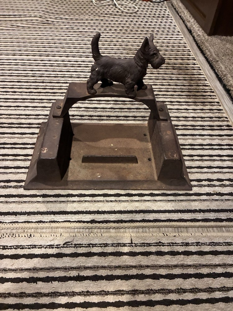 Vintage Cast Iron Terrier Boot Scraper