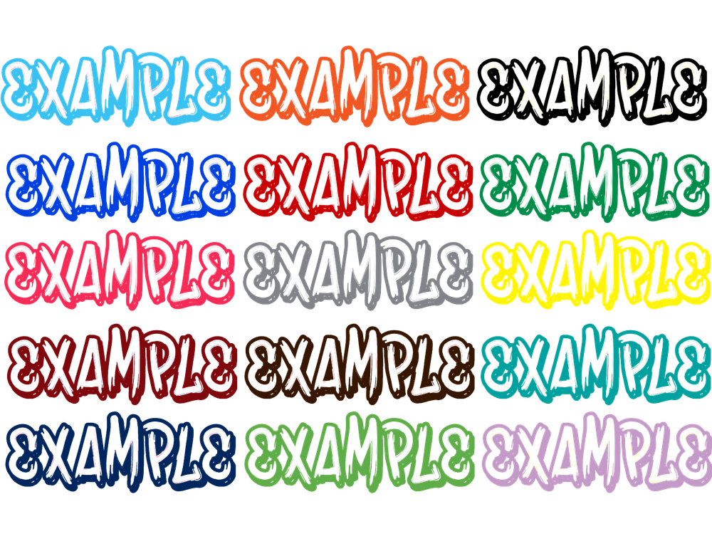 Custom Personalized Decal Vinyl Lettering Text Business Sign Calligraphy Script1