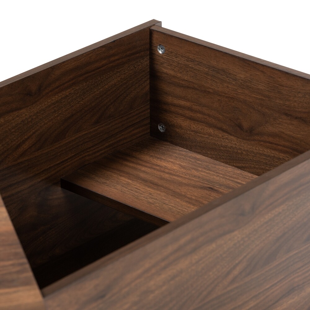 Cat Litter Box Cover / Cat House End Side Table Furniture Brown Rectangular