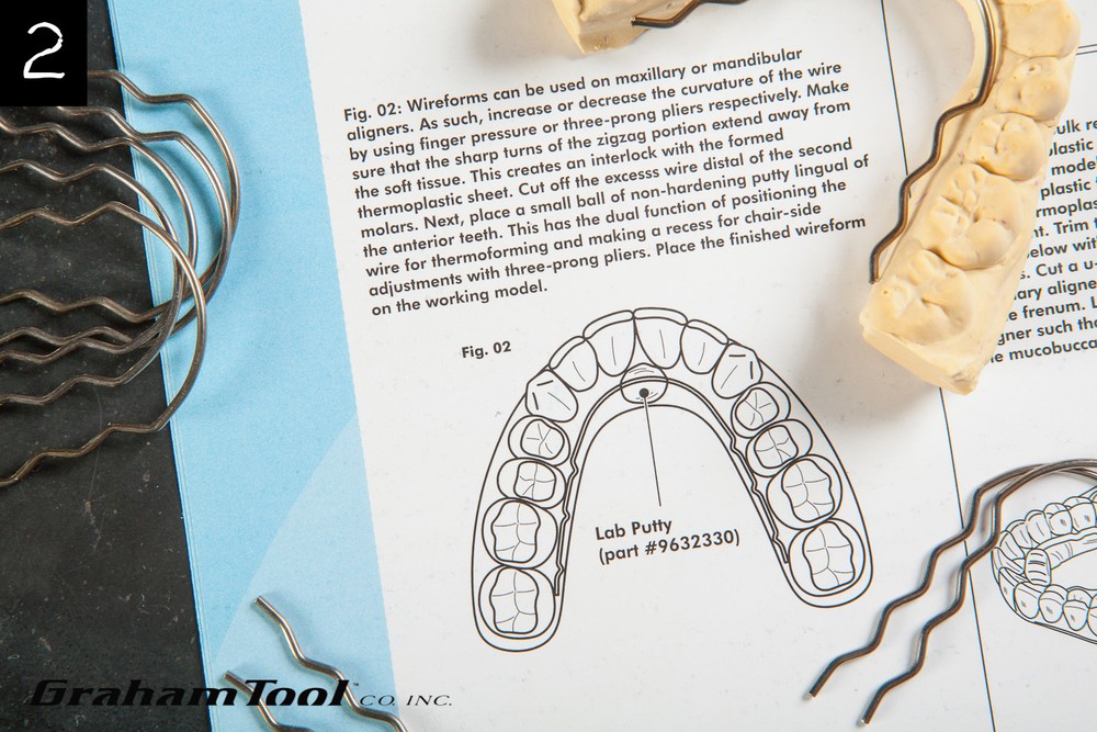 Wire Reinforcing Bars For Orthodontic Style Plastic Retainers, Pro Use Only