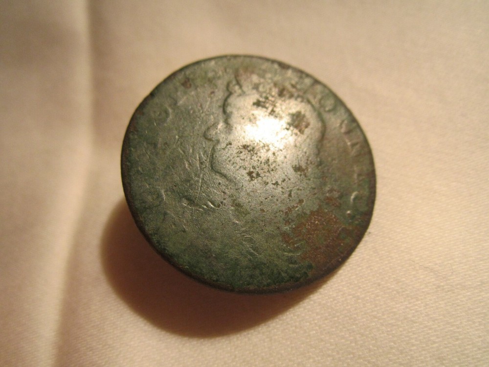 1787 Mailed Bust Left Connecticut Colonial Copper Penny Cent