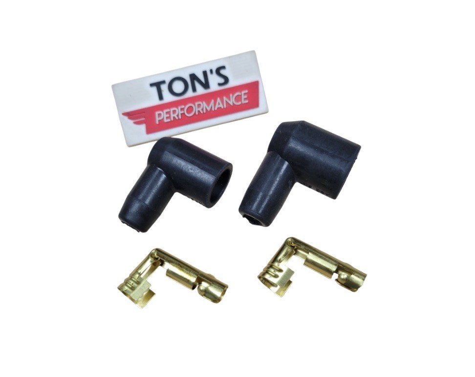 Ignition Spark Plug Wire Coil Wire Socket style Boot Terminal Set Right Angle 90