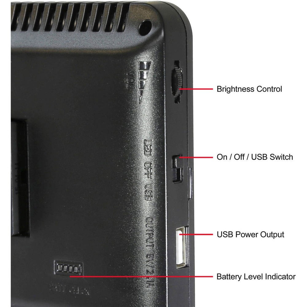 VidPro LED-300 On-Camera Daylight-Balanced LED Light Kit