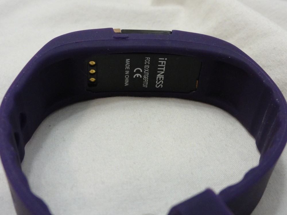 iFitness activity tracker ~ Purple & Black Band ~ Open Package