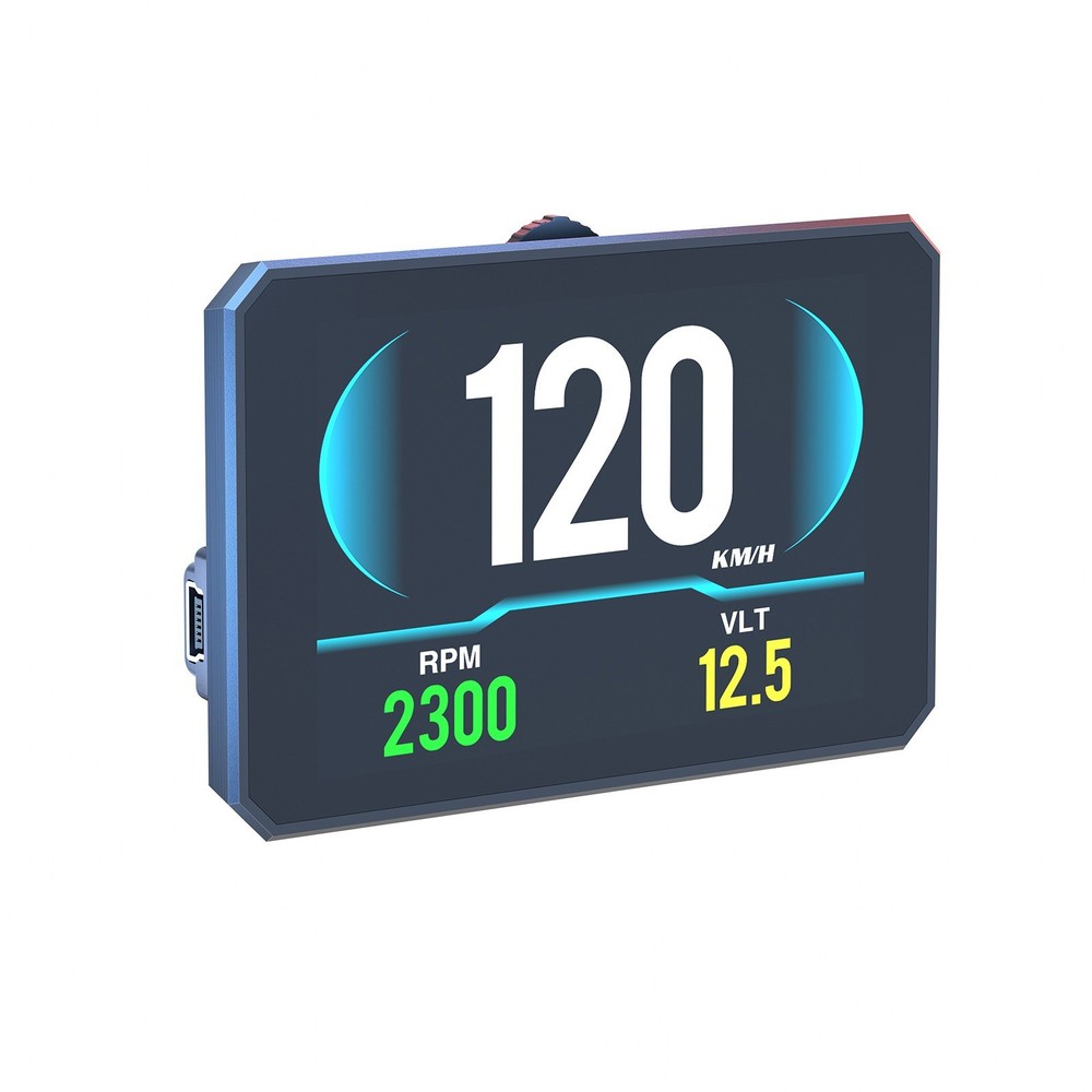 OBD2 Car HUD Head Up Display Speedometer Overspeed Fault Code Reader Scanner