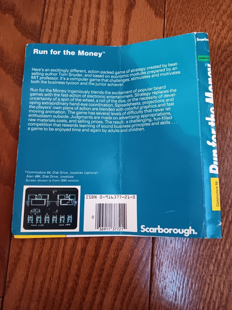 Commodore 64 Run For The Money Computer Software Tested/Works