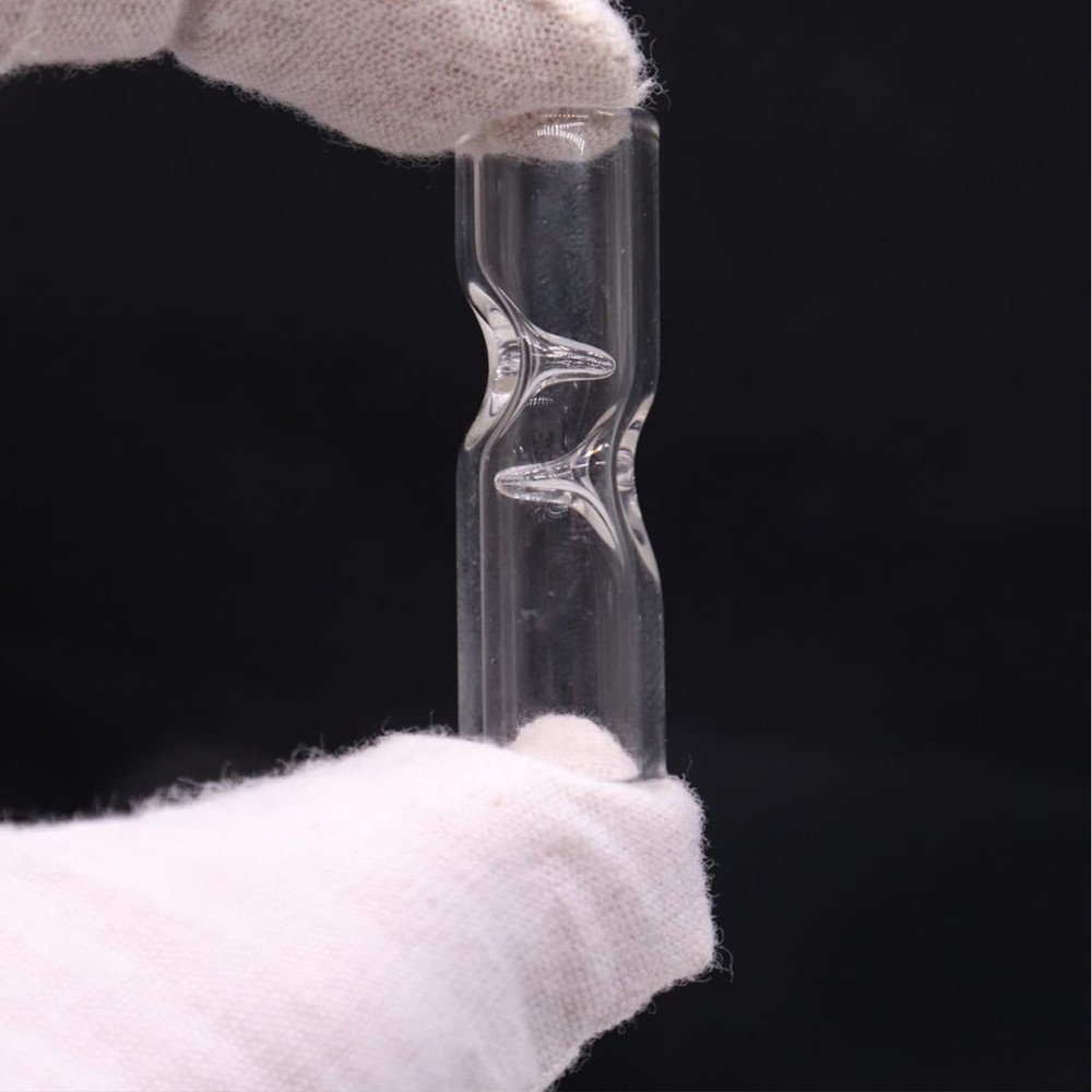 Reusable Glass Filter Tips for Cigarettes, Rolling Tip Ø9mm Transparent