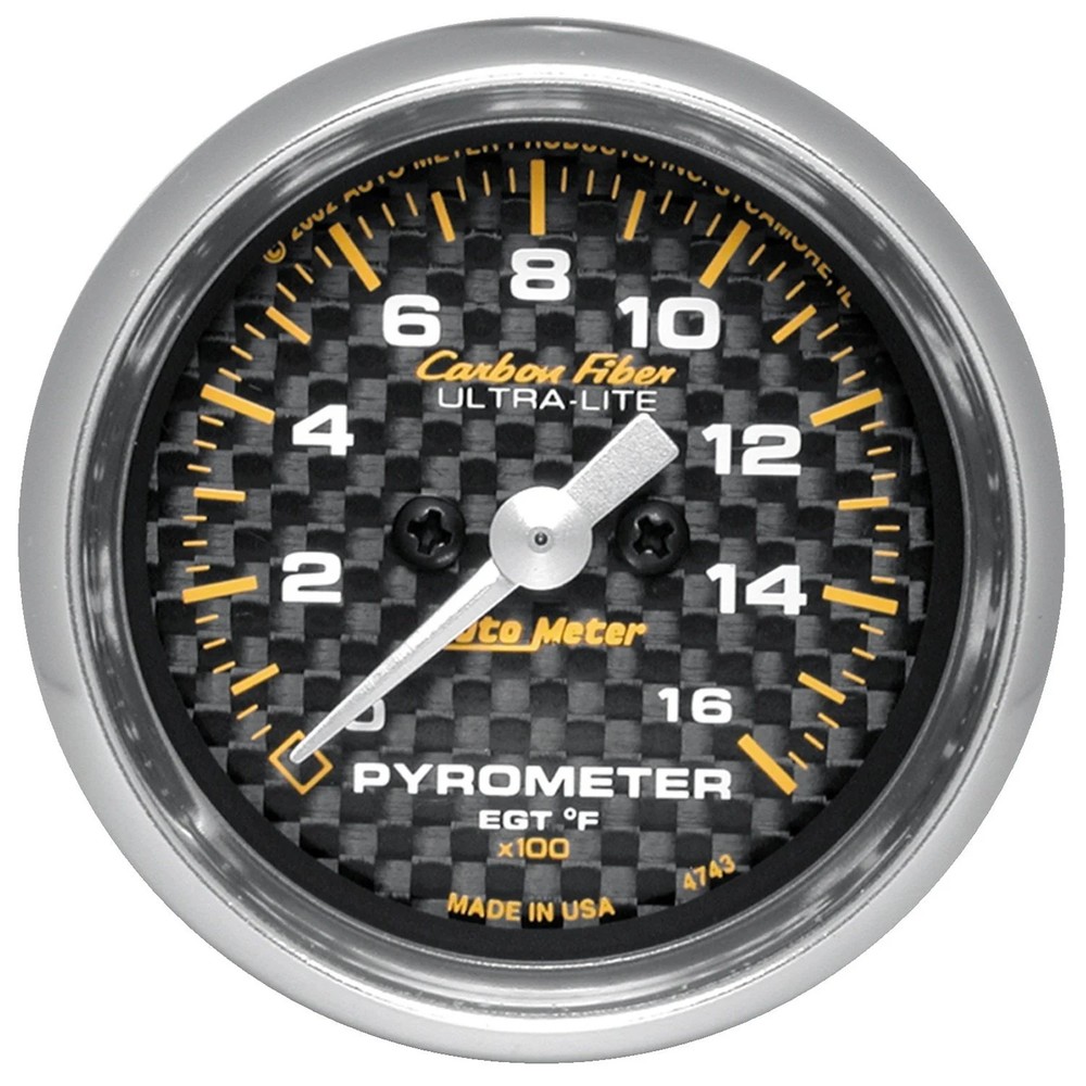 Auto Meter 4744 Carbon Fiber Pyrometer