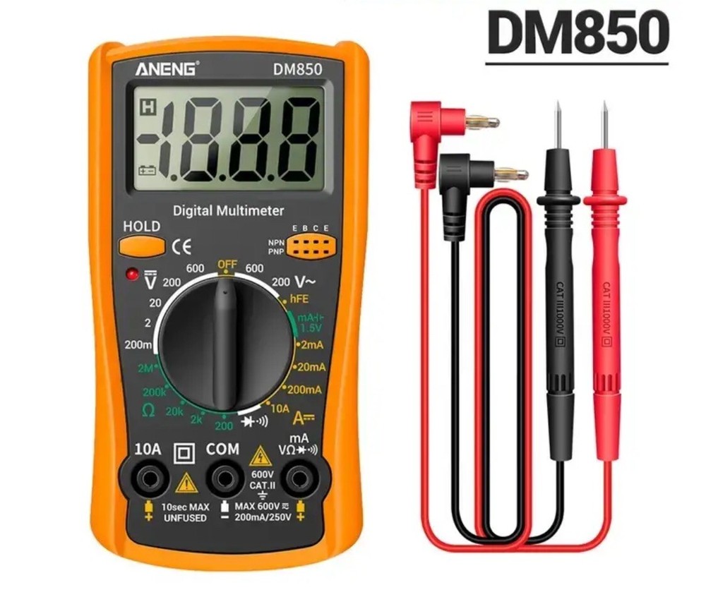 Digital Multimeter LCD Backlight AC/DC Volume Current Diode Triod Meter Tester