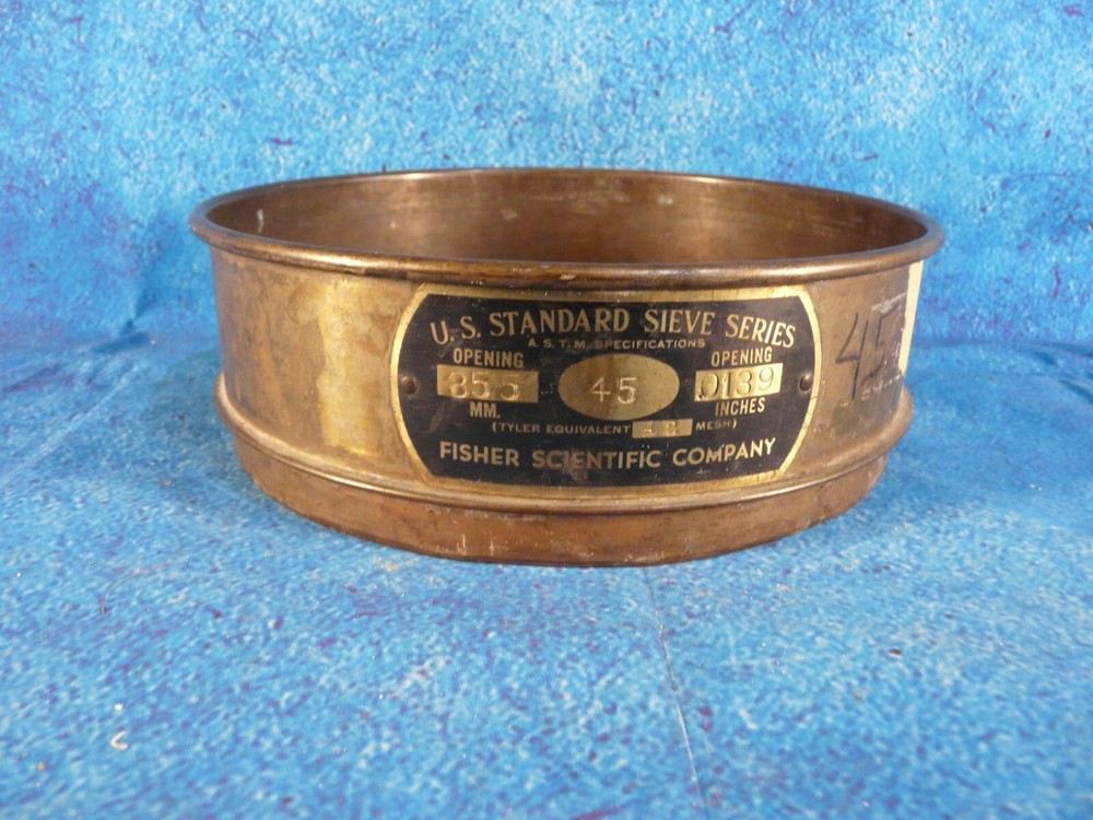 Fisher Scientific Standard Testing Sieve No. 45 - older style