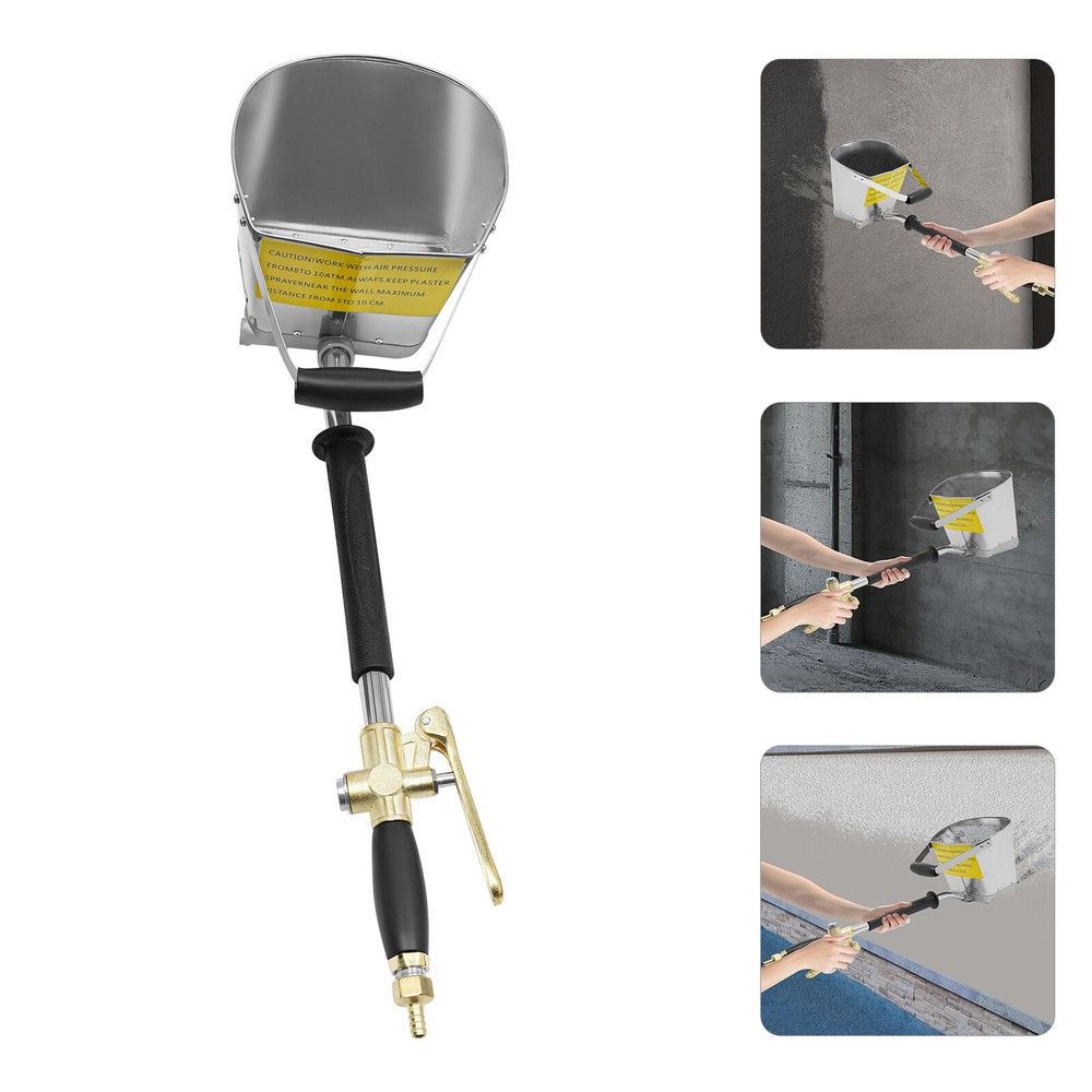 Pneumatic Cement Stucco Sprayer Gun Plaster Mortar Automatic Air Panting Tool