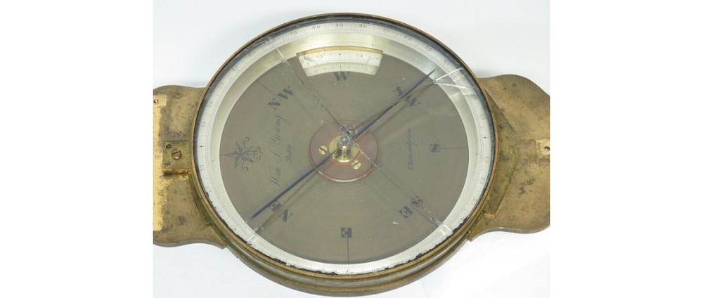 William Young -- Vernier Surveyor's Plain Compass -- 1846-1853