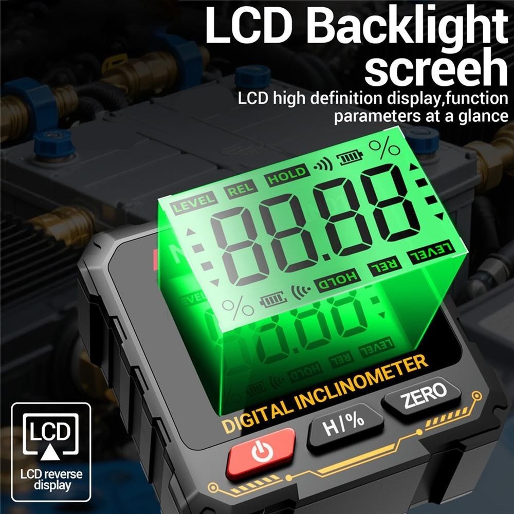 Electronic Digital Angle Meter RN01 with Backlit Display for Woodworking Use