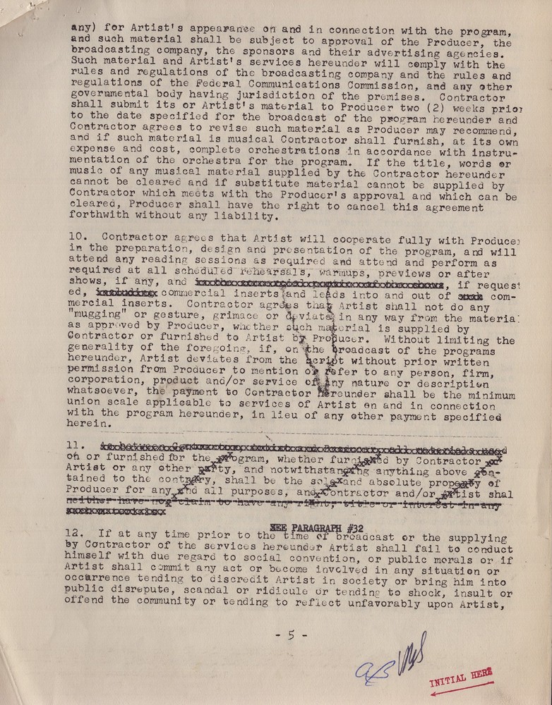 ANNE BANCROFT - DOCUMENT SIGNED 09/27/1960
