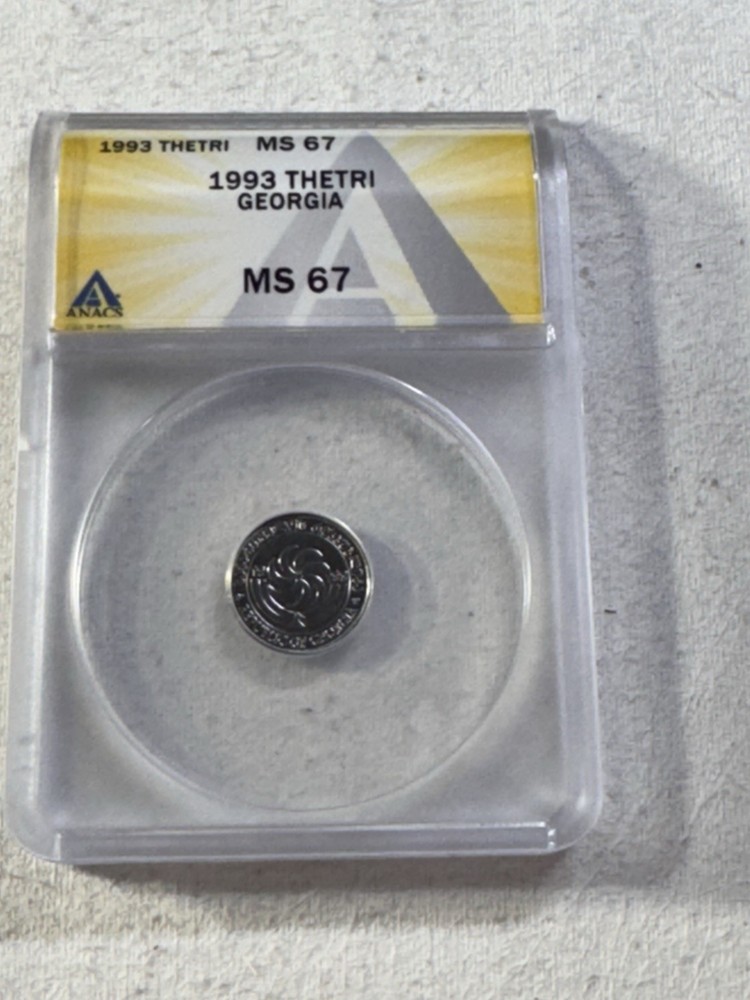 1993 Georgia 1 Thetri Graded MS 67 by ANACS