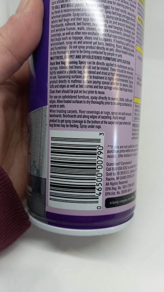 Raid Bed Bug Foaming Spray 16.5 oz.