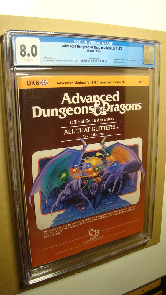 MODULE UK6 ALL THAT GLITTERS *CGC 8.0 WHITE* DUNGEONS DRAGONS HIGHEST GRADED