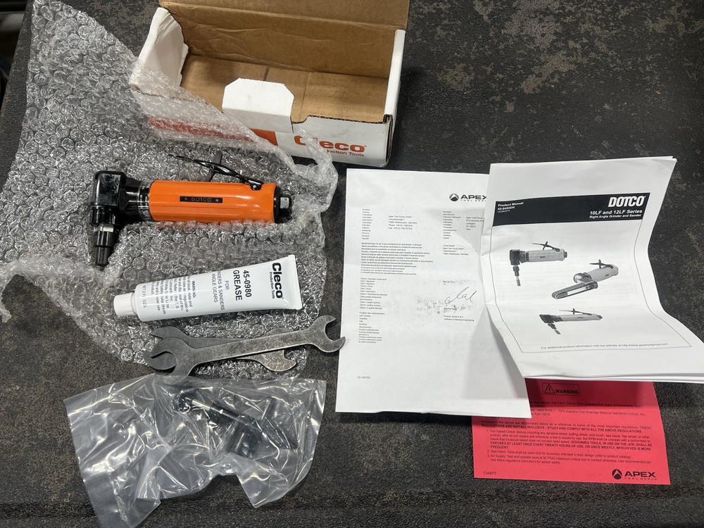 Dotco 12LF201-36 Right Angle Grinder - Black/Orange