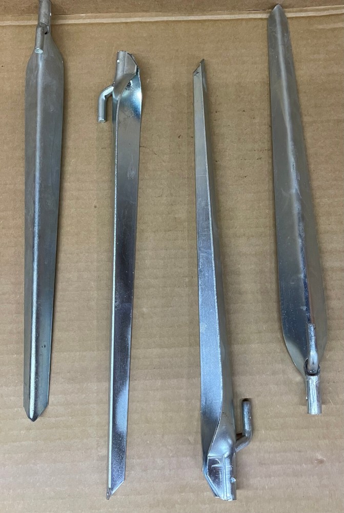 LOT OF 8 HeavyDuty 15" Steel Pegs Solid Camping Tent Awning Ground Stakes Anchor