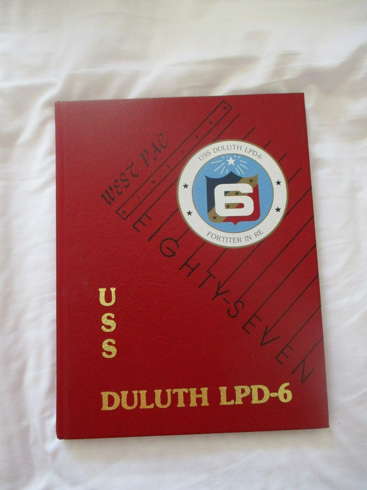 US Navy USS Duluth LPD-6 1987 WESTPAC Deployment Cruise Book