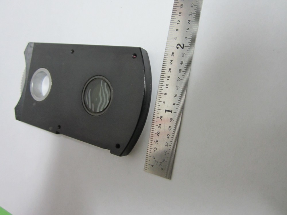 MICROSCOPE POLARIZER SLIDE JAPAN [delaminated] ROTABLE OPTICS BIN#F1-V-49