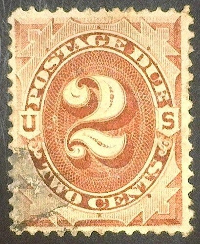 US Sc #J16 - 1884 - 2c Postage Due - Fine - Used - Nice Stamp!!