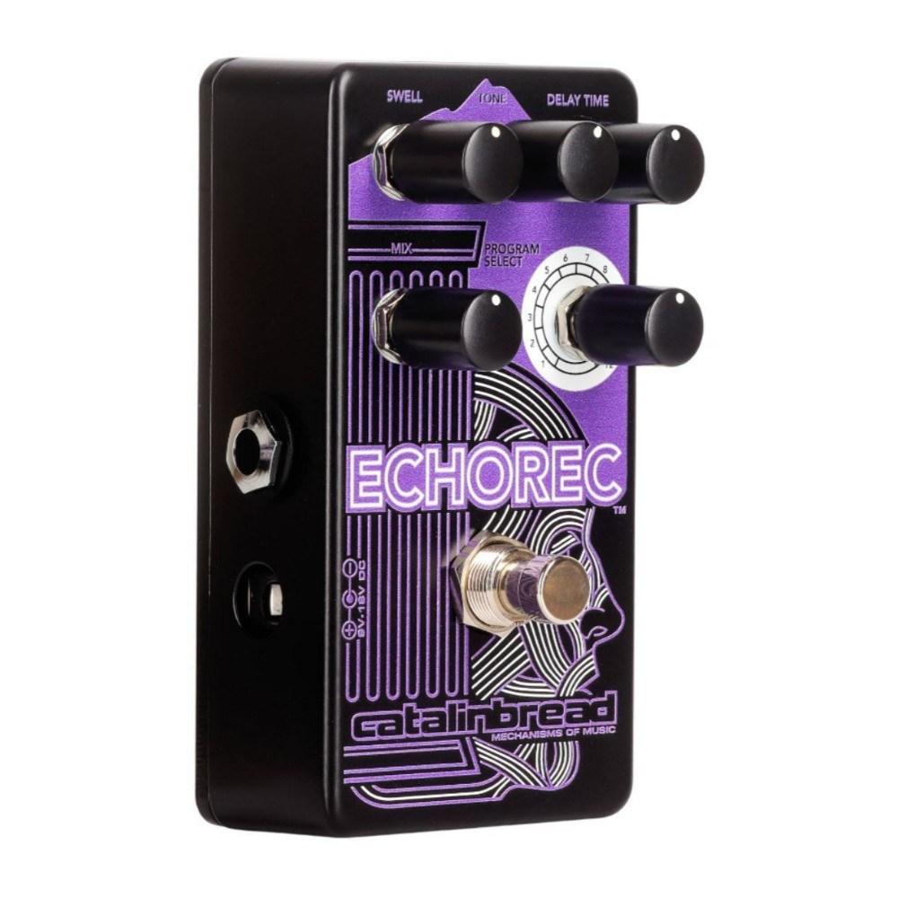 Catalinbread ECHOREC Multi Head Delay Guitar Effects Pedal Purple