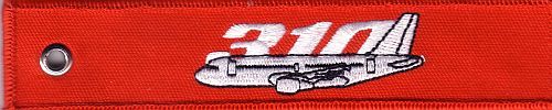 AIRBUS 310 RED KEYCHAIN  - KEY010