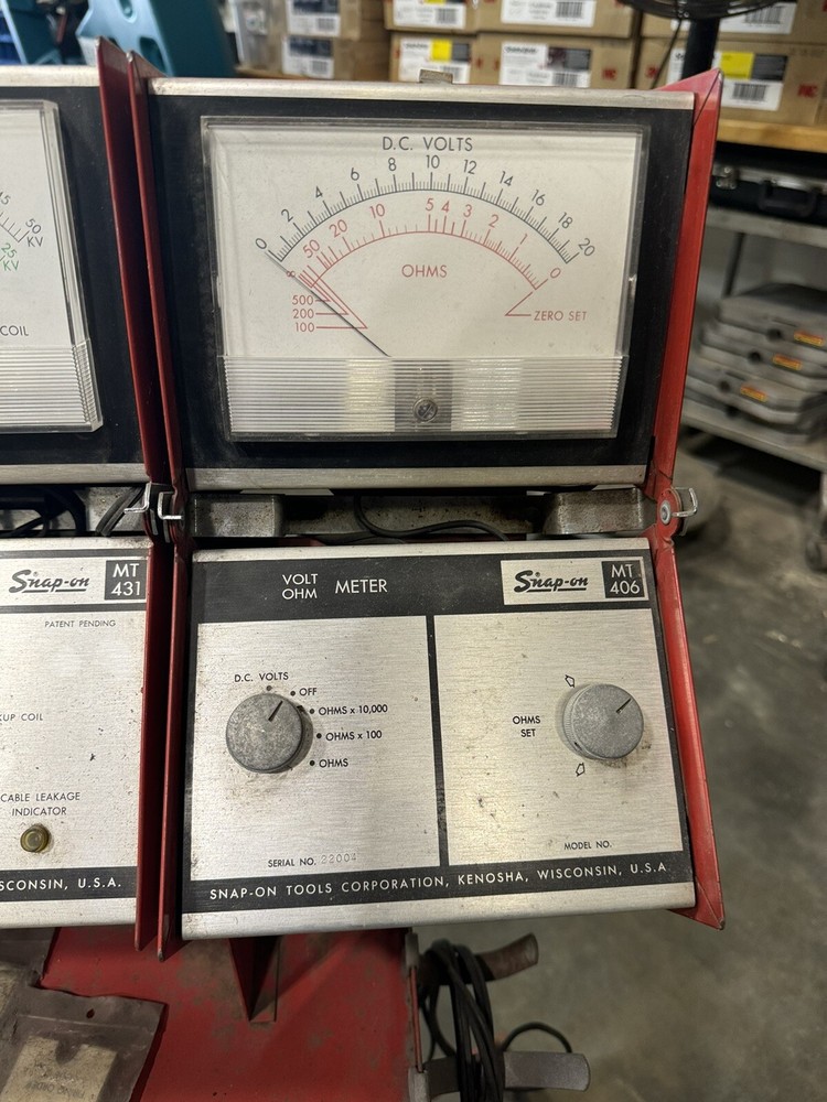 Vintage Snap On Meter Set. With Original Manuals.