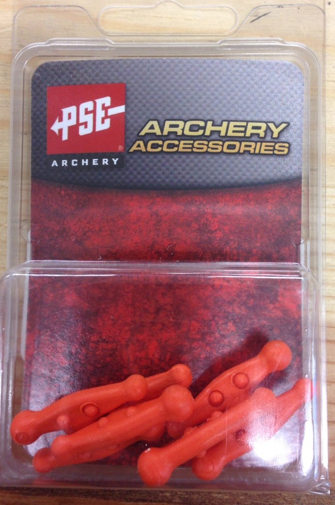 NEW PSE ARCHERY ORANGE COLORED STRING SILENCER CHUBS FOR PSE BOW