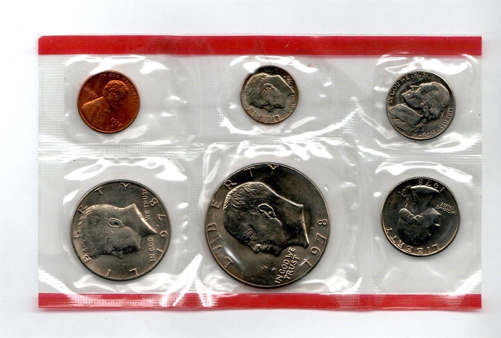 1978 US DENVER HALF OF US MINT SET UNCIRCULATED COINS