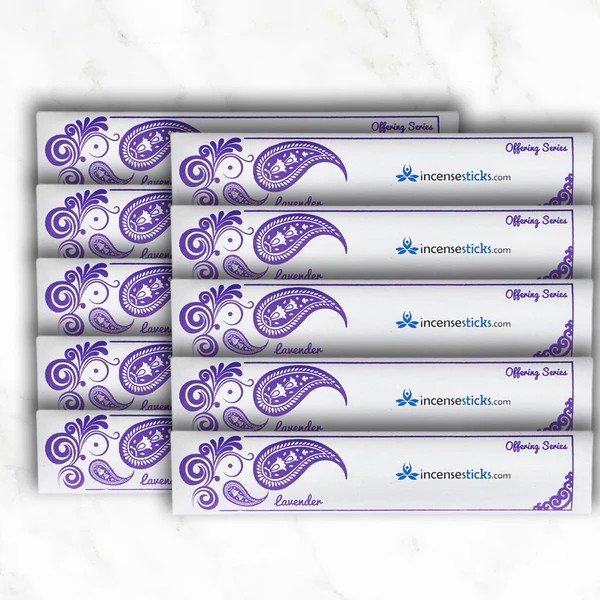 Lavender Incense 10" 20 Sticks Pack: 10 Packs